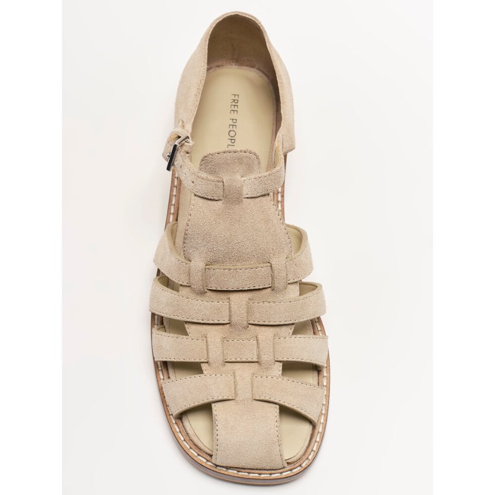 Free People Beige Suede Fisherman Sandals - Picture 12 of 15
